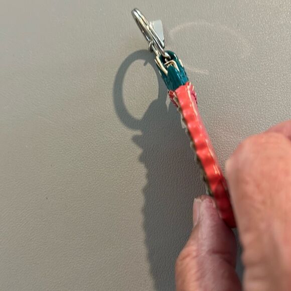 COACH Red Pineapple Vintage Keychain - Picture 3 of 4